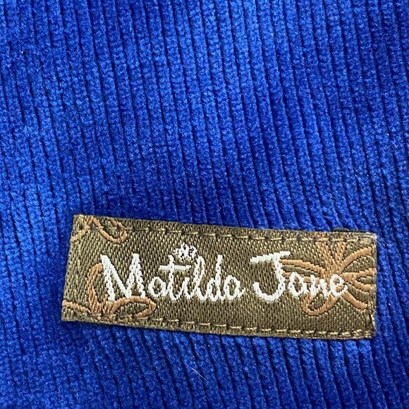 Matilda Jane Girls Heart to Heart Clara Dress | 10 | Blue Velour | Tulle Hem - Picture 6 of 6